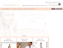 Tablet Screenshot of discoverbeauty.com